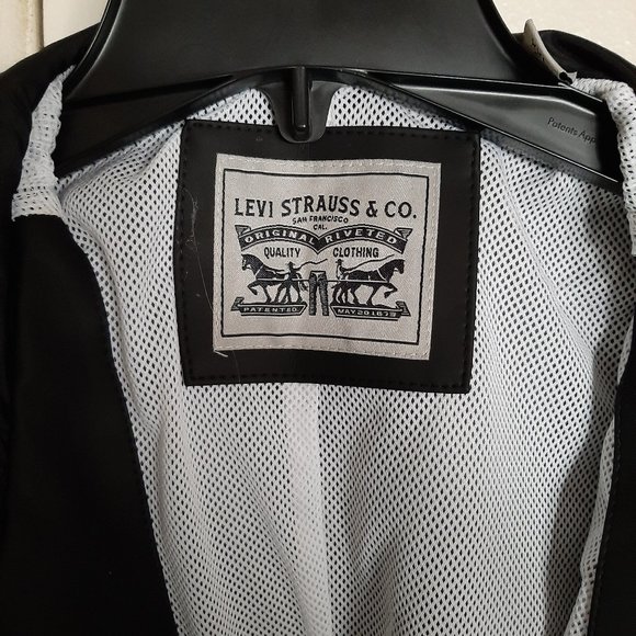 Levi's Women's Hooded Faux-Leather Parka Coat sz XXL - Picture 3 of 6